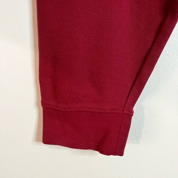 L.L. Bean Red Long-Sleeve Polo Shirt Men’s Large 100% Cotton Classic Fit - Picture 7 of 10